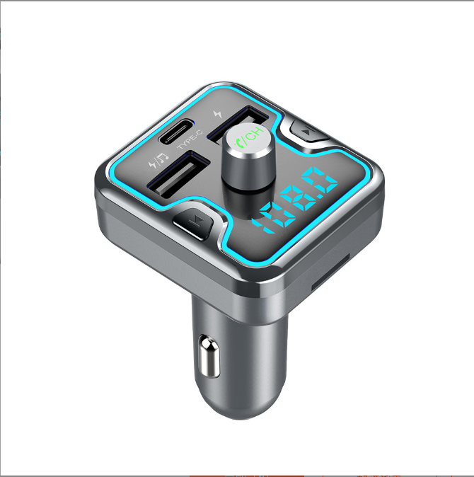 Bluetooth 5.0 Car Kit Handsfree FM Transmitter FM Modulator Music Mp3 Player QC3.0 Quick Charge Dual USB Phone Charger