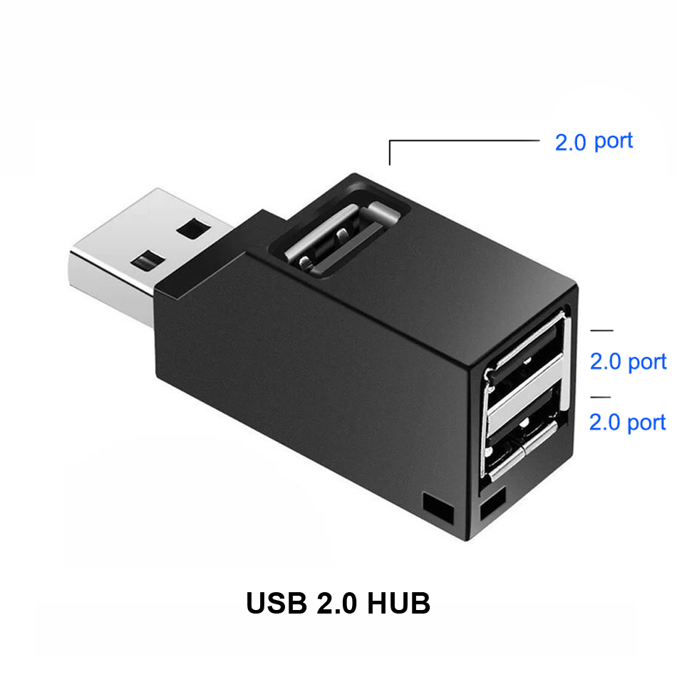 USB 3.0 Hub 3 Ports Portable Fast Data Transfer USB Splitter for Computer Laptop Macbook 2.0 Hub Extender Adapter PC Accessories