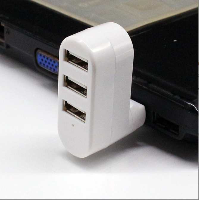 USB Hub 2.0 Adapter Rotate High Speed U Disk Reader Splitter 3 Ports USB 2.0 for Computer PC Laptop Mac Mini Accessories