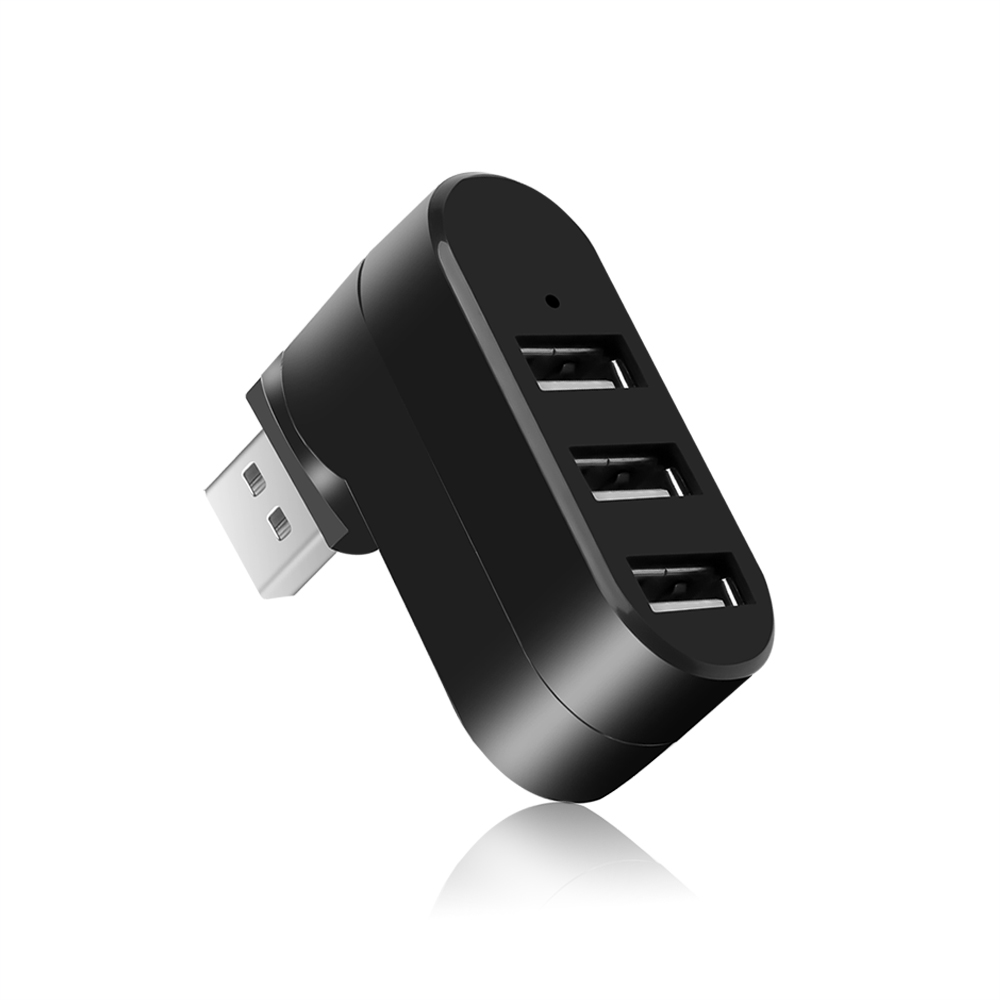 USB Hub 2.0 Adapter Rotate High Speed U Disk Reader Splitter 3 Ports USB 2.0 for Computer PC Laptop Mac Mini Accessories