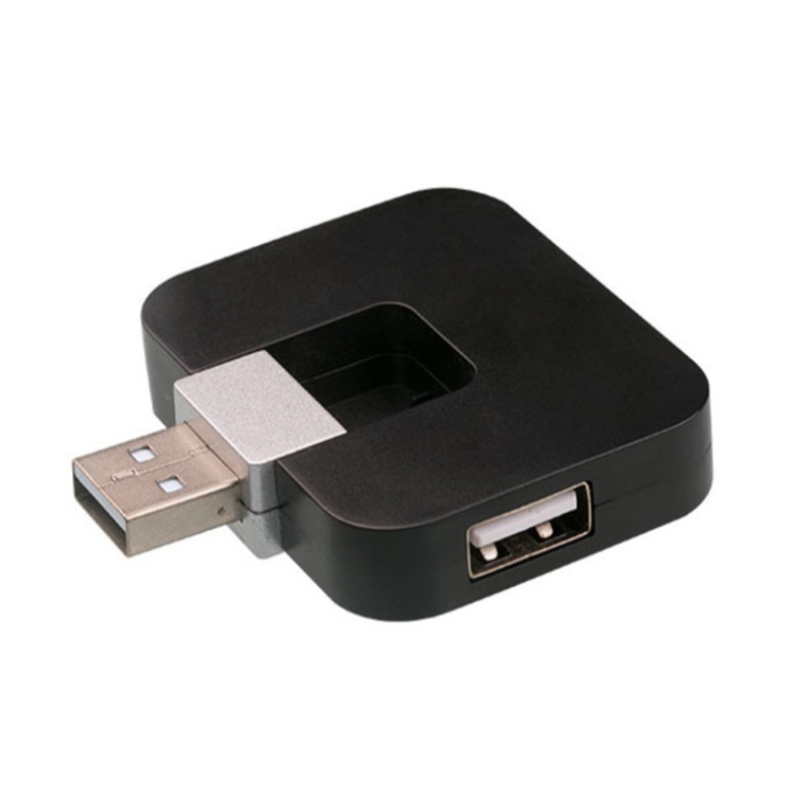 Rotatable USB2.0 HUB 4 Port USB Splitter Expander Data Cable Hub Splitter Power Adapter USB HUB for Car Laptop PC with U Disk