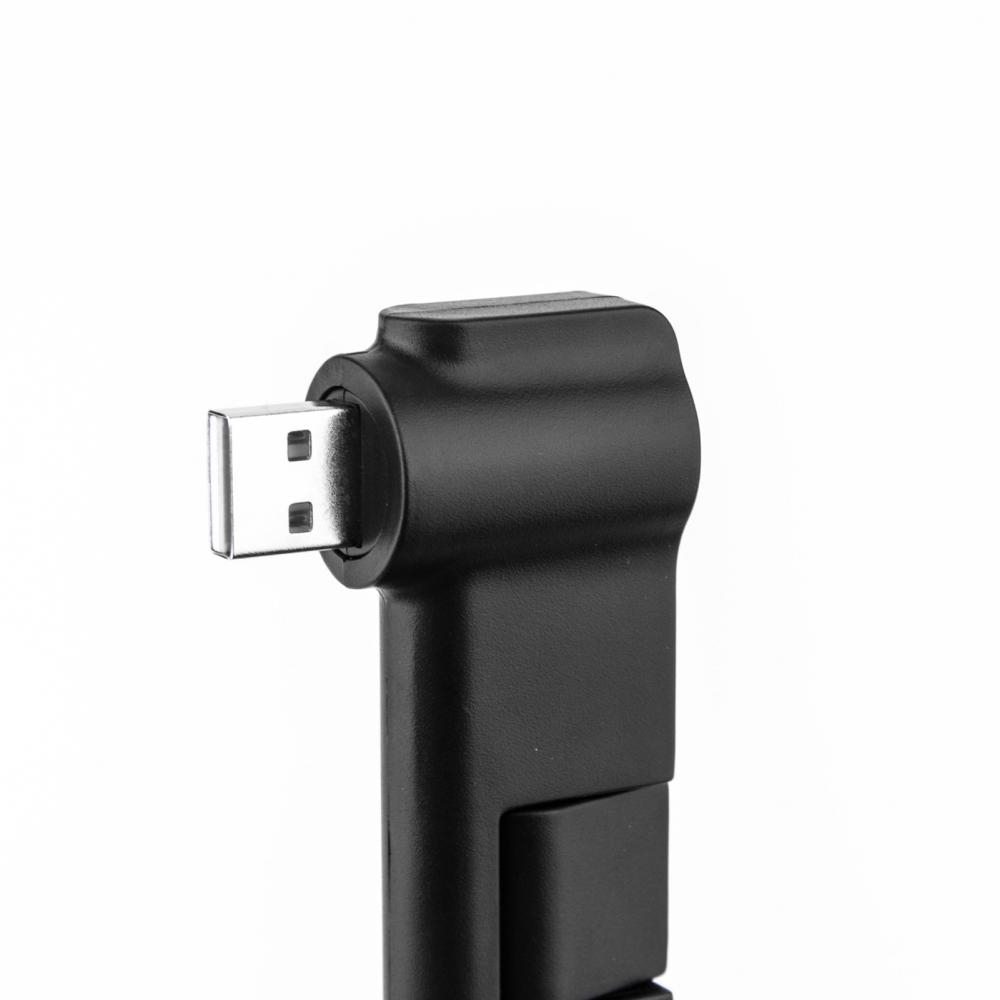Hub Mini Size USB  Adapter USB Rotatable 4 Ports Mini Usb Hub Splitter Data Cable Adapter Connector Creative