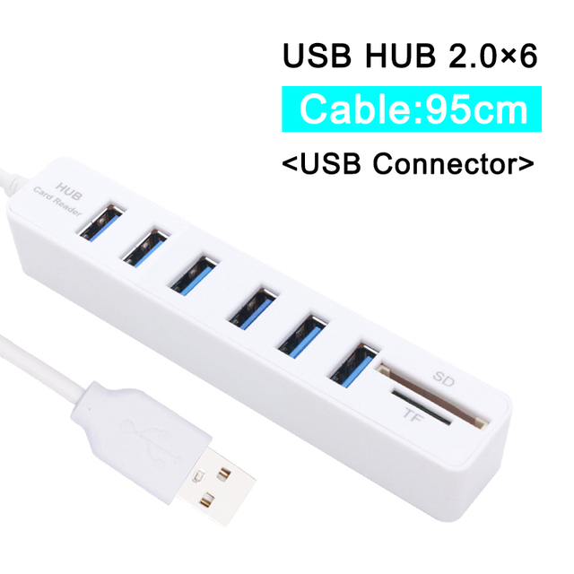 USB Hub 3.0 2.0 USB C Hub Multi Splitter High Speed TF SD Card Reader 3/6 Ports Hub Adapter Hab Combo All In One for PC Laptop