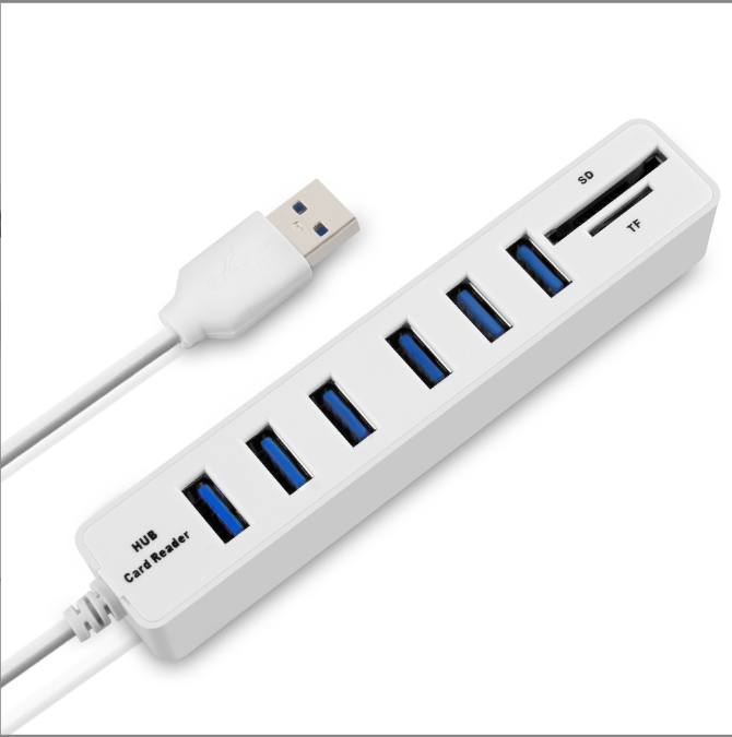 USB Hub 3.0 2.0 USB C Hub Multi Splitter High Speed TF SD Card Reader 3/6 Ports Hub Adapter Hab Combo All In One for PC Laptop