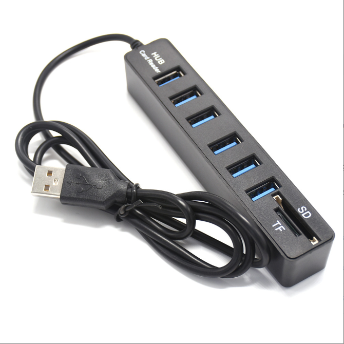 USB Hub 3.0 2.0 USB C Hub Multi Splitter High Speed TF SD Card Reader 3/6 Ports Hub Adapter Hab Combo All In One for PC Laptop