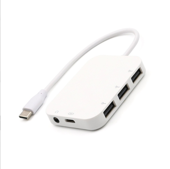 Type-C Docking Station Type-C hub Five in One Multifunctional USB Splitter 3.0 USB HUB Hub Headset 3.5mm