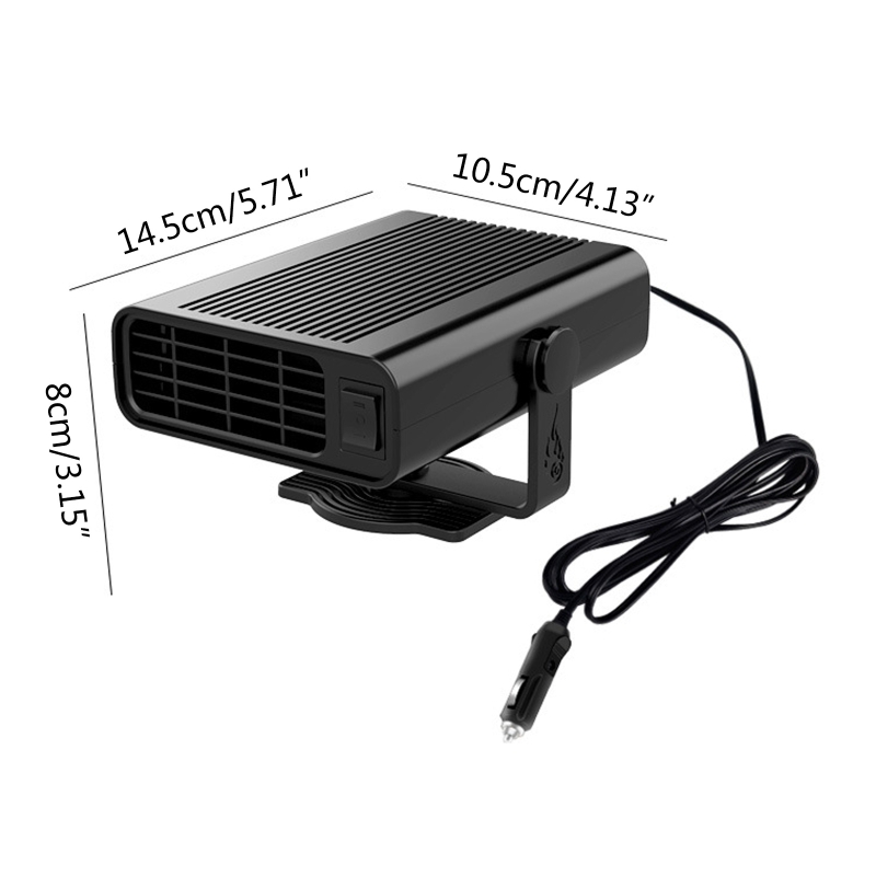 Portable Car Electric Heater Fan Windshield Defogging Demister Defroster for Car Boat Motorhome