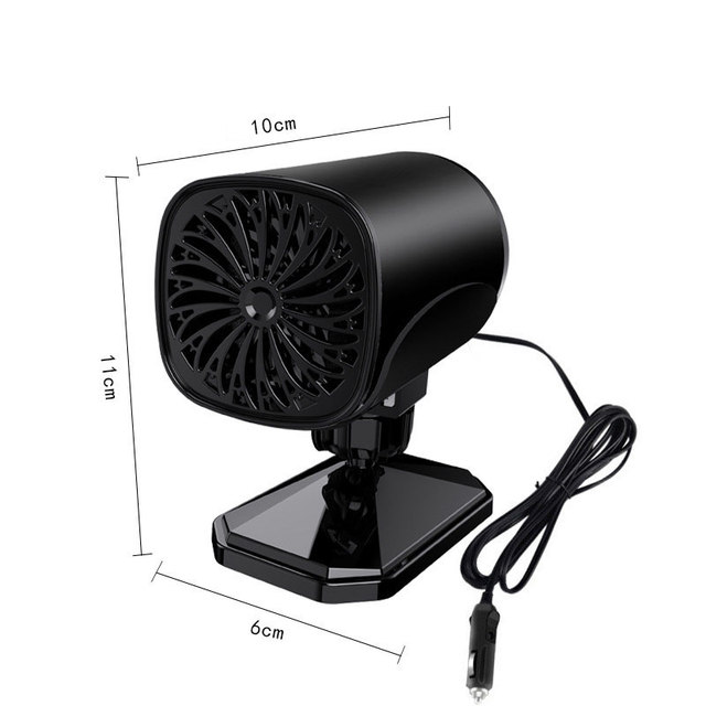 Car Heater 12v Fast Heat 24v Truck Electric Heater Defrosting And Defogging Cold And Warm Dual Use 120W Adjustable 360 °