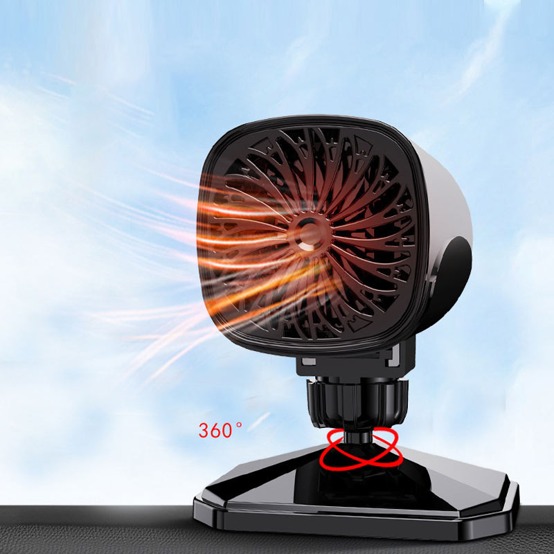 Car Heater 12v Fast Heat 24v Truck Electric Heater Defrosting And Defogging Cold And Warm Dual Use 120W Adjustable 360 °