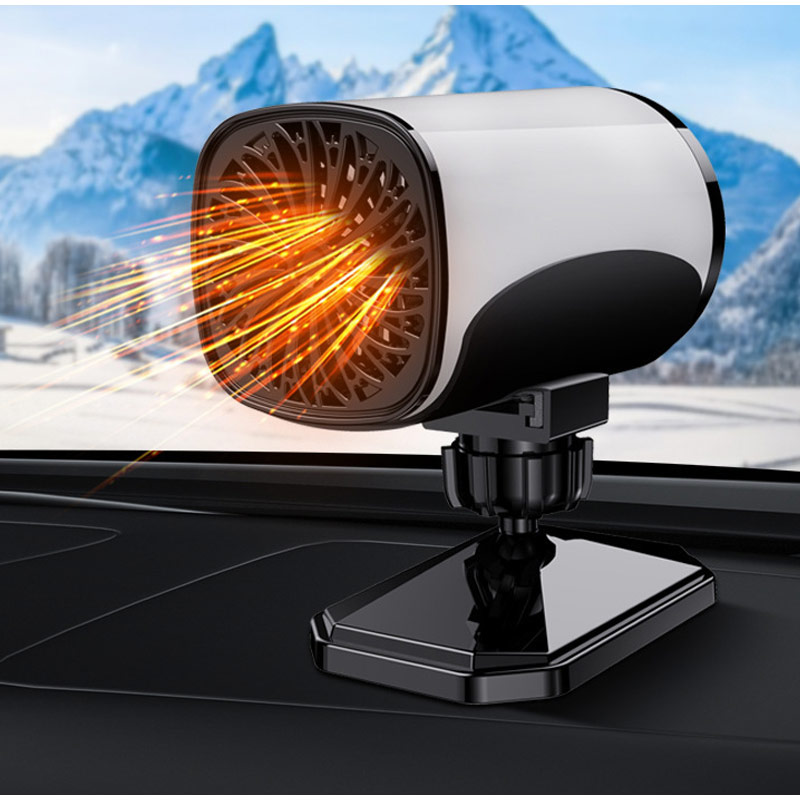 Car Heater 12v Fast Heat 24v Truck Electric Heater Defrosting And Defogging Cold And Warm Dual Use 120W Adjustable 360 °
