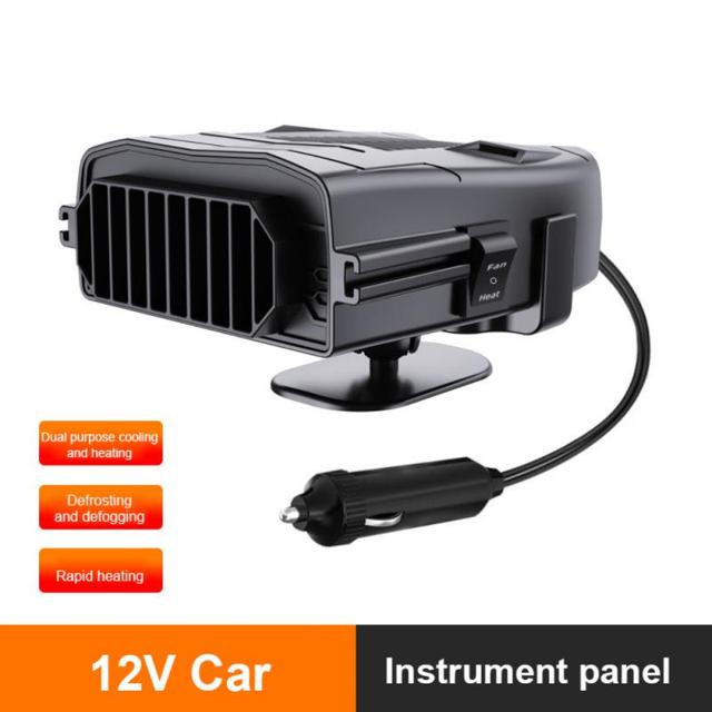12V Portable Car Heater Electric Cooling Heating Fan 4 IN 1 Electric Dryer Windshield Defogging Demister Defroster