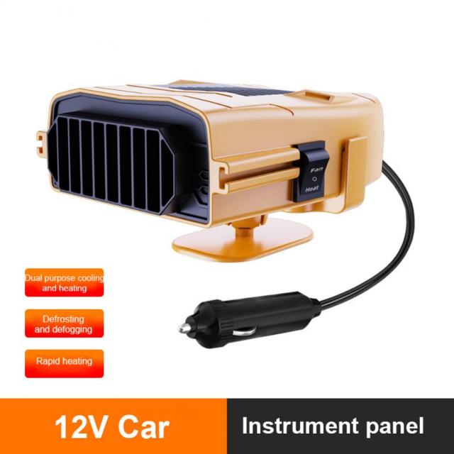 12V Portable Car Heater Electric Cooling Heating Fan 4 IN 1 Electric Dryer Windshield Defogging Demister Defroster