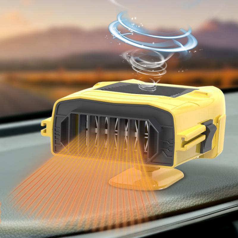 12V Portable Car Heater Electric Cooling Heating Fan 4 IN 1 Electric Dryer Windshield Defogging Demister Defroster