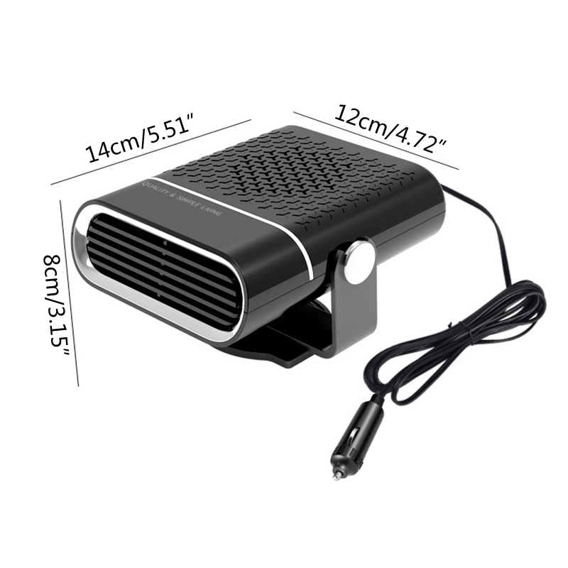 Portable Car Electric Heater Fan Windshield Defogging Demister Defroster for Car Boat Motorhome