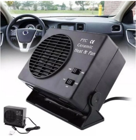 Auto Heater Cup Shape Warm Air Blower Electric Fan Windshield Defogging Rotatable Foaldable Demister Defroster Portable
