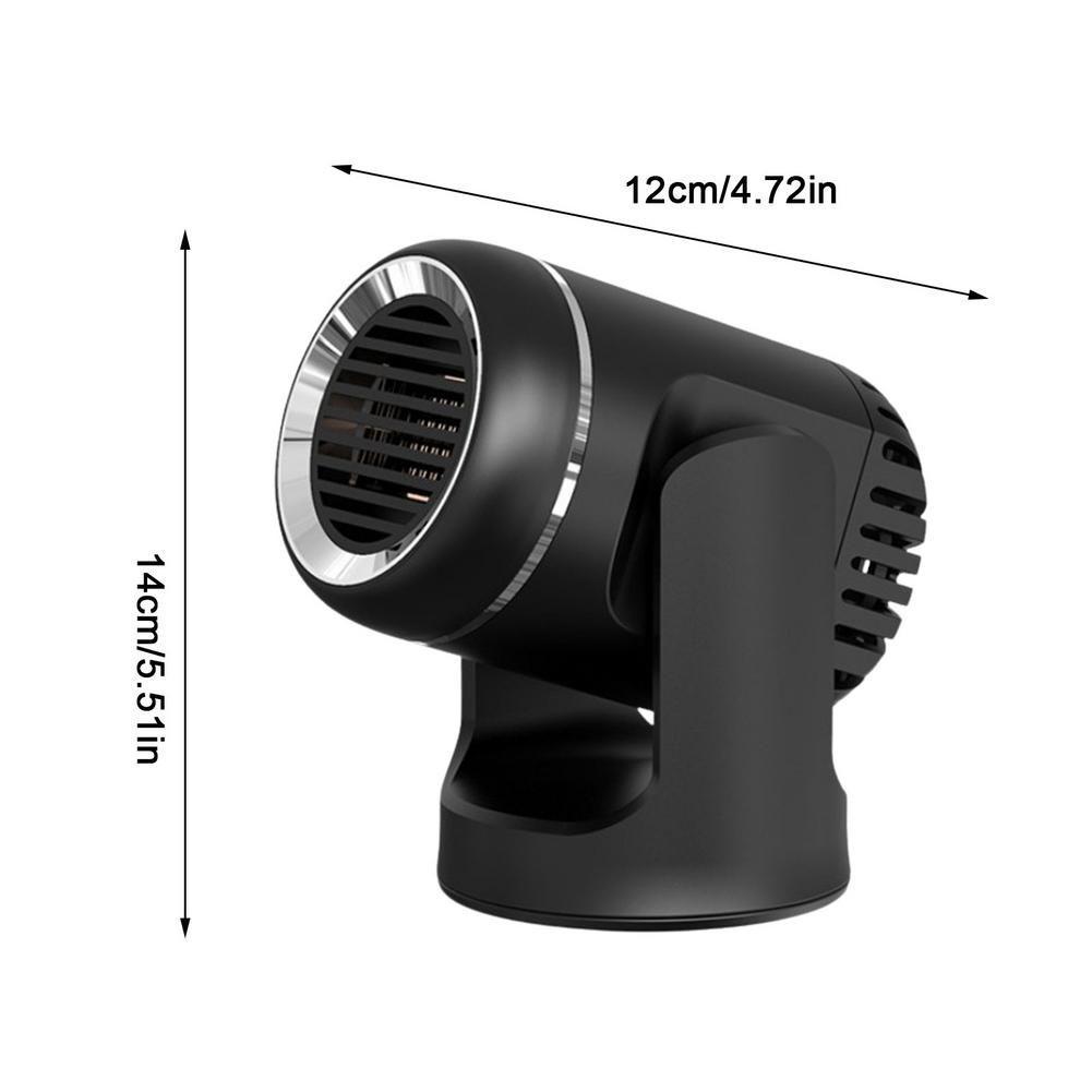 12V/24V Car Heater Electric Cooling Heating Fan Portable Electric Dryer Windshield Defogging Demister Defroster Car Van Heat