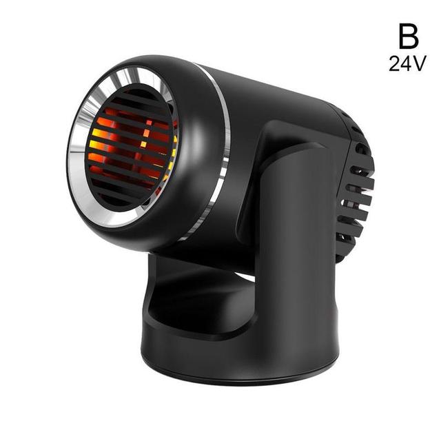12V/24V Car Heater Electric Cooling Heating Fan Portable Electric Dryer Windshield Defogging Demister Defroster Car Van Heat
