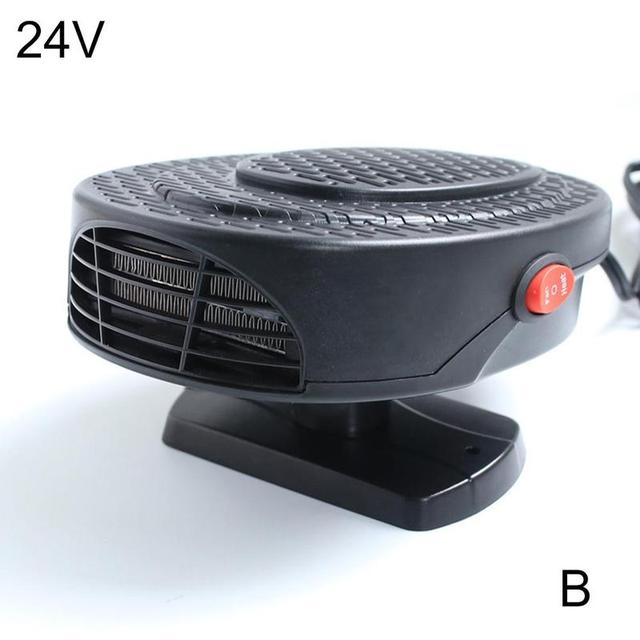 2 IN 1 12V/24V 150W Car Heater Electric Cooling Heating Fan Portable Electric Dryer Windshield Defogging Demister Defroster