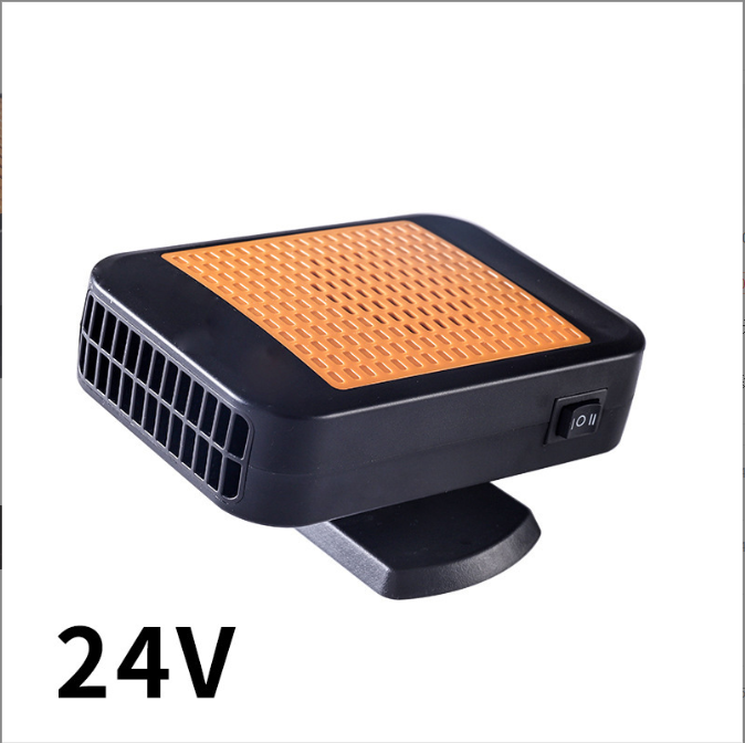 Car Heater 12V/24V 200W Portable 360 Degree Adjustable Electric Heater Cooling Fan Air Purifier Windscreen Defogging Defroster