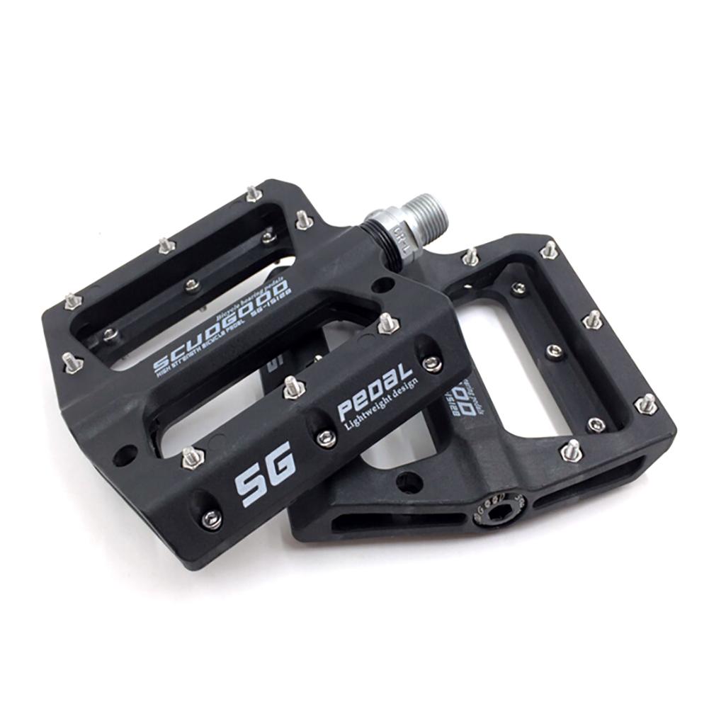 1Pair Flat Bicycle Pedal Nylon Fiber Sealed Bearing Large Surface Pedals MTB Bicycle Part For Cycling Bike Accessories