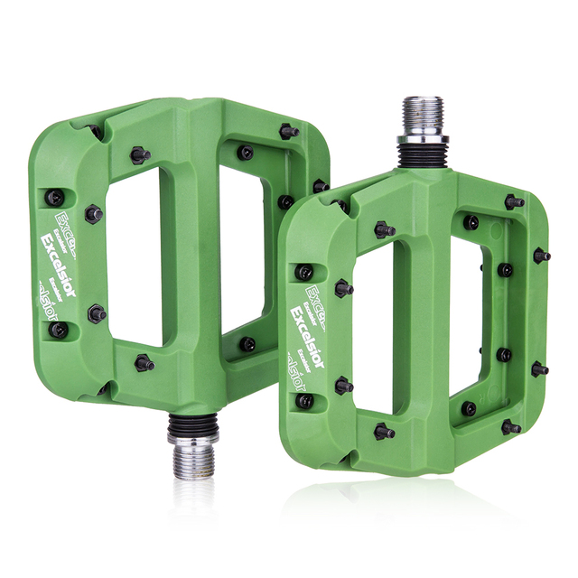 2pcs MTB Bike Pedal Nylon 2 Bearing Composite Mountain Bike Pedals High-Strength Non-Slip Bicycle Pedals Surface