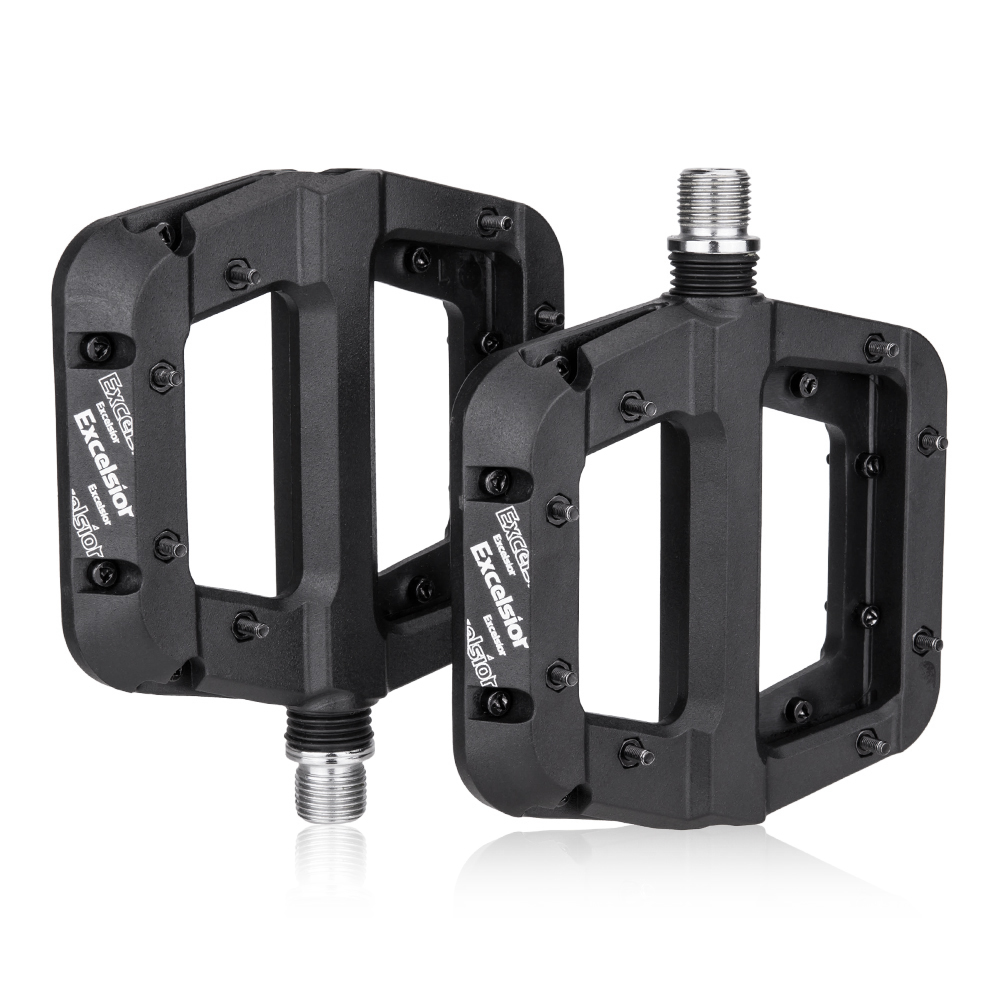 2pcs MTB Bike Pedal Nylon 2 Bearing Composite Mountain Bike Pedals High-Strength Non-Slip Bicycle Pedals Surface