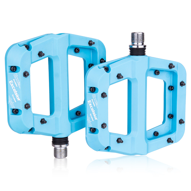 2pcs MTB Bike Pedal Nylon 2 Bearing Composite Mountain Bike Pedals High-Strength Non-Slip Bicycle Pedals Surface