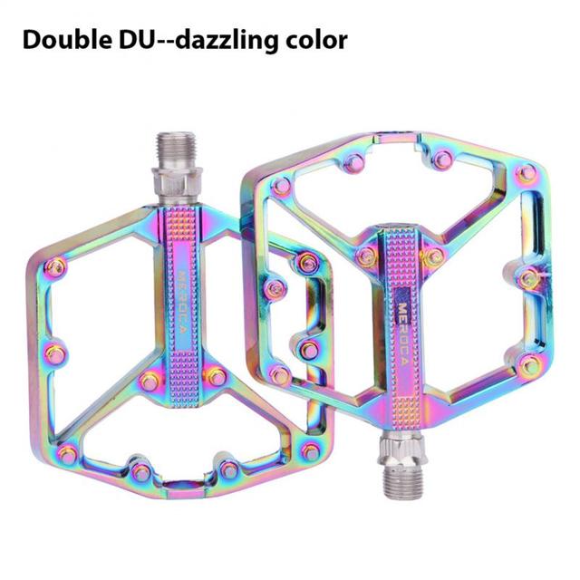 2pcs Mountain Bike Bicycle Pedals Cycling Ultralight Aluminium Alloy 4 Bearings MTB Pedals Bike Pedals Flat