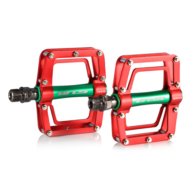 Color mixing Cycling Pedals Professional MTB Road Bike Pedals Aluminum Anti-slip Bicycle Flat Platform Pedals Riding Parts