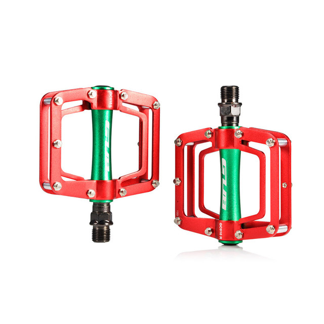 Color mixing Cycling Pedals Professional MTB Road Bike Pedals Aluminum Anti-slip Bicycle Flat Platform Pedals Riding Parts
