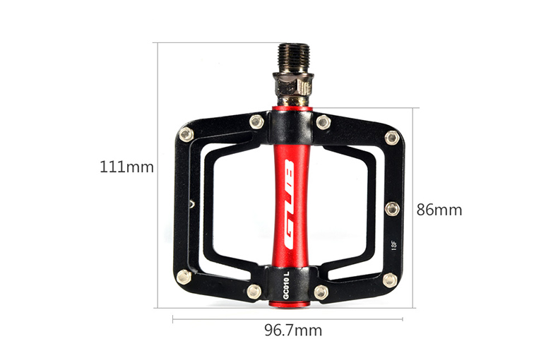 Color mixing Cycling Pedals Professional MTB Road Bike Pedals Aluminum Anti-slip Bicycle Flat Platform Pedals Riding Parts
