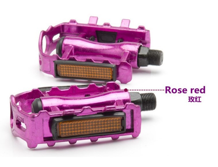 2pcs Aluminum alloy pedals for mountain bikes all aluminum pedals for bicycles color pedals accessories