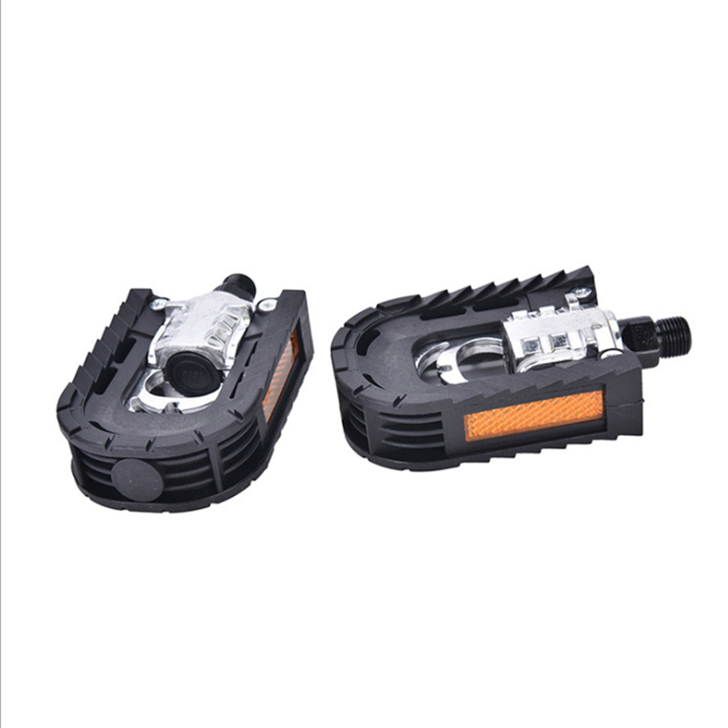 1pair Bicycle Bike Pedals Aluminum Alloy Folding Cycling Nylon Road Mtb Pedals Flat Platform Bicycle Parts Accessories