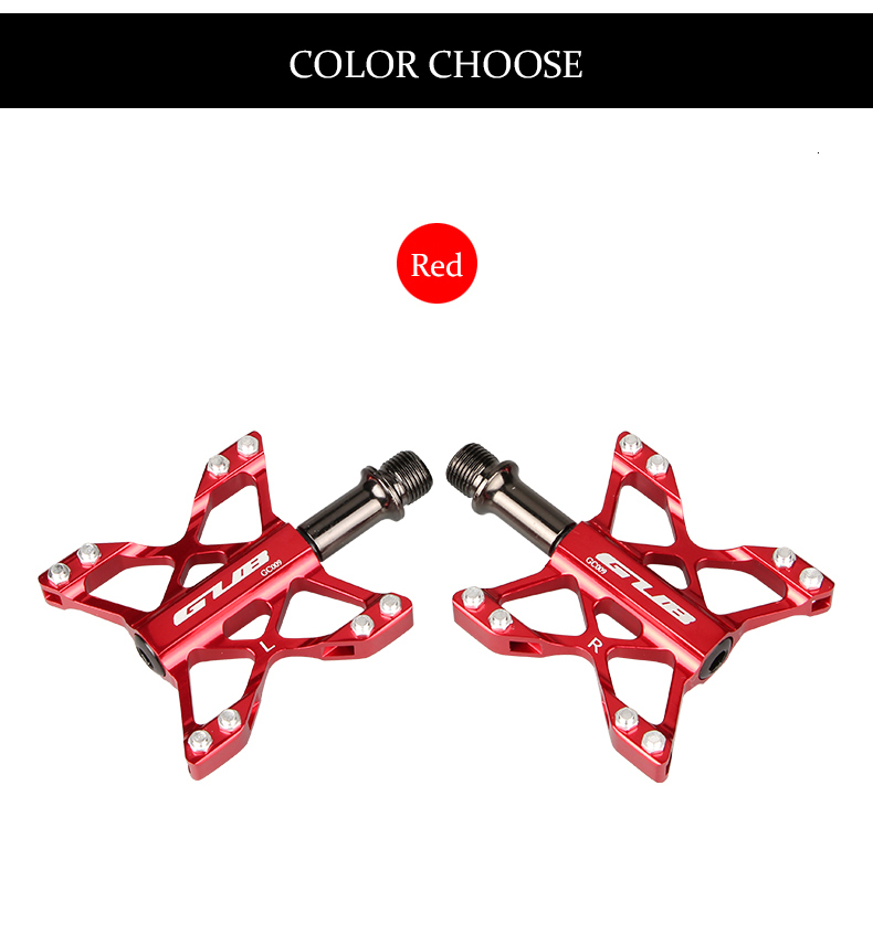 1pair Aluminum Alloy Bike Pedals For MTB Non-slip Bicycle Pedal 3 Bearing Flat Platform Antiskid Cycling Pedal Riding Bike Part