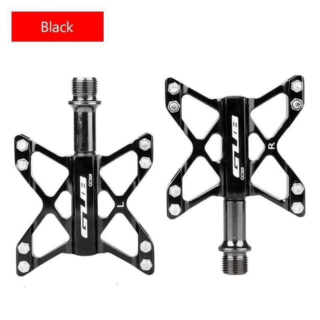 1pair Aluminum Alloy Bike Pedals For MTB Non-slip Bicycle Pedal 3 Bearing Flat Platform Antiskid Cycling Pedal Riding Bike Part