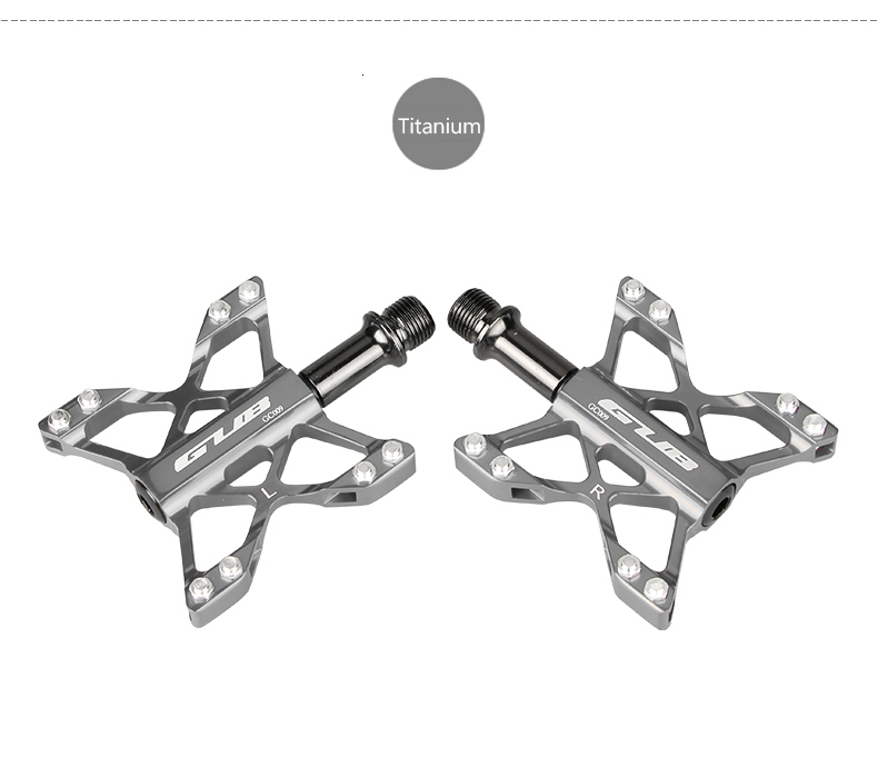 1pair Aluminum Alloy Bike Pedals For MTB Non-slip Bicycle Pedal 3 Bearing Flat Platform Antiskid Cycling Pedal Riding Bike Part