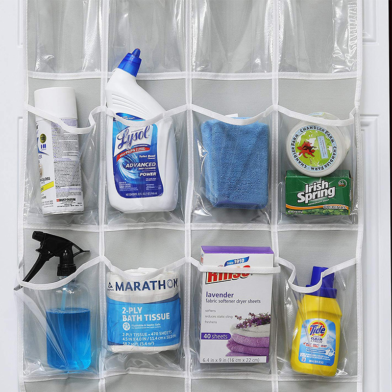 24 Pockets Shoes Organizer Rack Hanging Organizers Space Saver Hanging Over The Door Behind Closet Organizer Storage Hanger