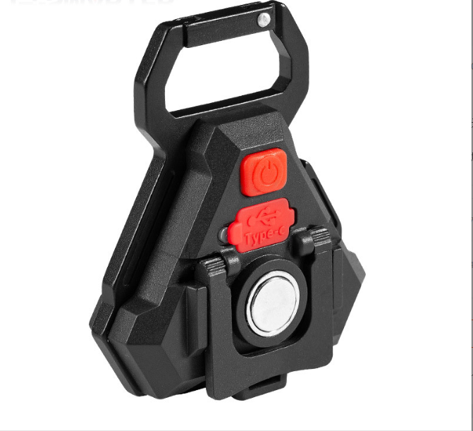 1pcs Mini Led Working Light Portable Pocket Flashlight USB Rechargeable Light Camping Outside Keychains COB Corkscrew Lantern