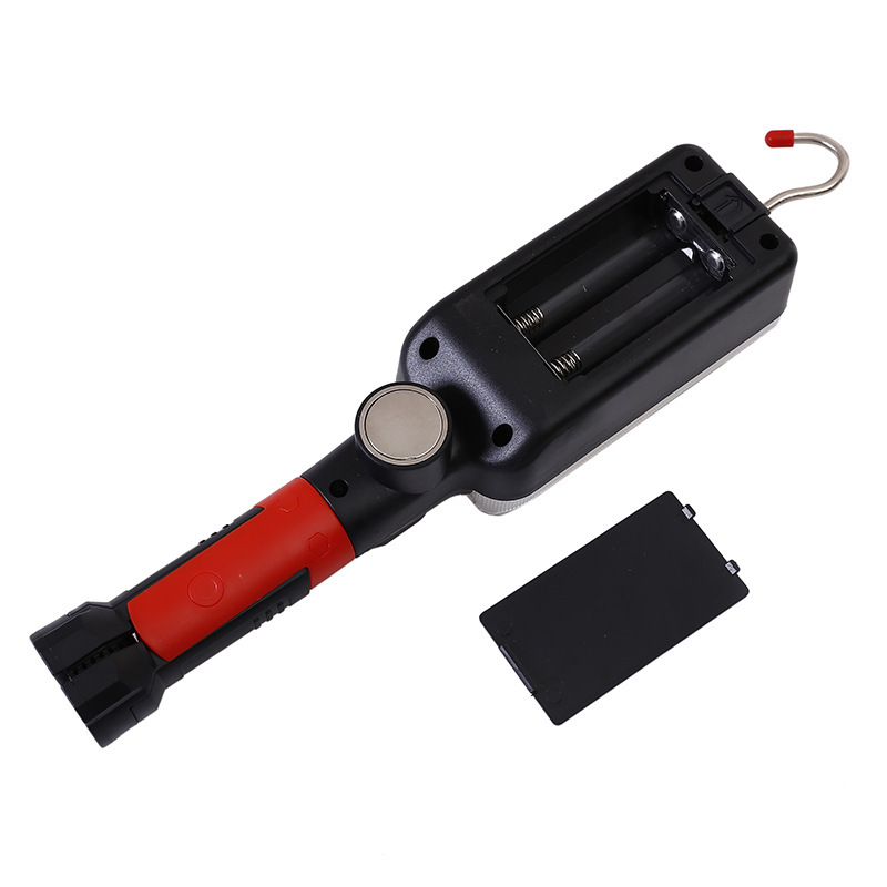 1pcs USB Rechargeable COB Work Light Portable LED Flashlight Adjustable 2Mode Waterproof Magnet Design Camping Lantern
