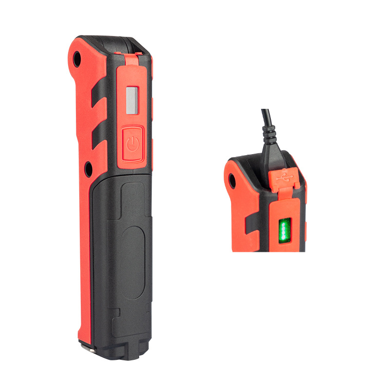 Newest Portable COB Flashlight Torch USB Rechargeable LED Work Light Magnetic COB Lanterna Hanging Hook Lamp For Outdoor