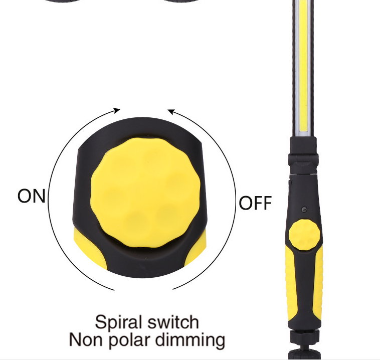 1Pack Folding Flashlight Led Work Light Rechargeable Strip Lamp Magnetic Inspection Light WorkShop Car Repair Torch Lighting
