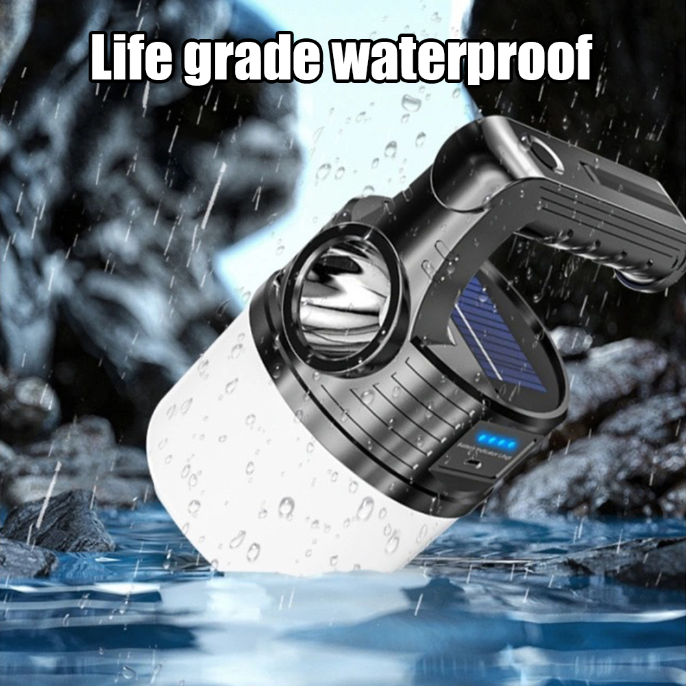 1pcs Solar LED Camping Light Outdoor Searchlight Tent Lamp USB Rechargeable Bulb Portable Lanterns Emergency Strong Light