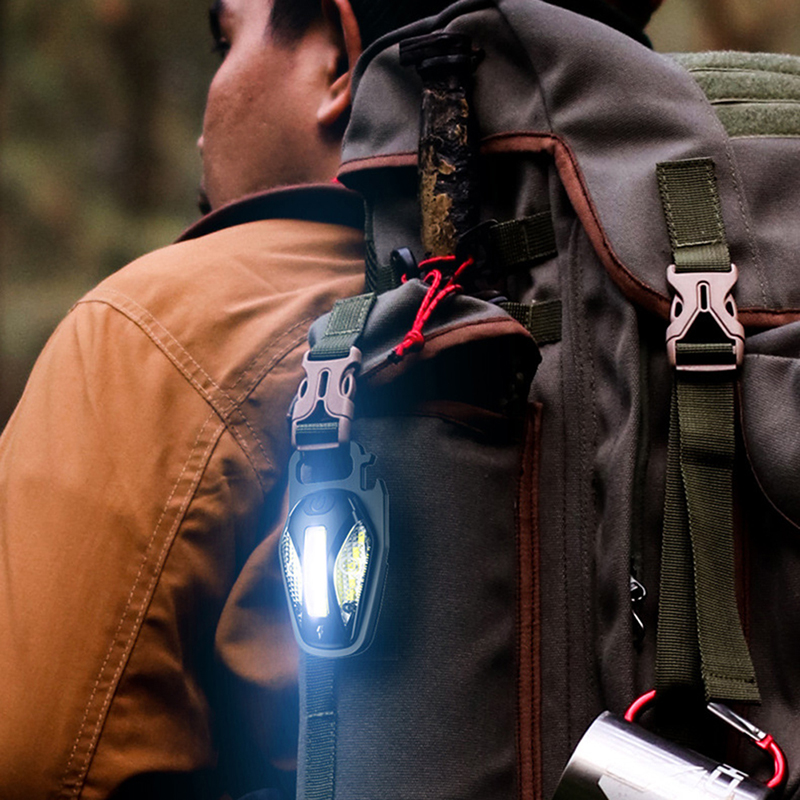Portable Mini Flashlight Keychain Light High-brightness Cob Outdoor Camping Emergency Work Pocket Light Bottle Opener 5 Modes