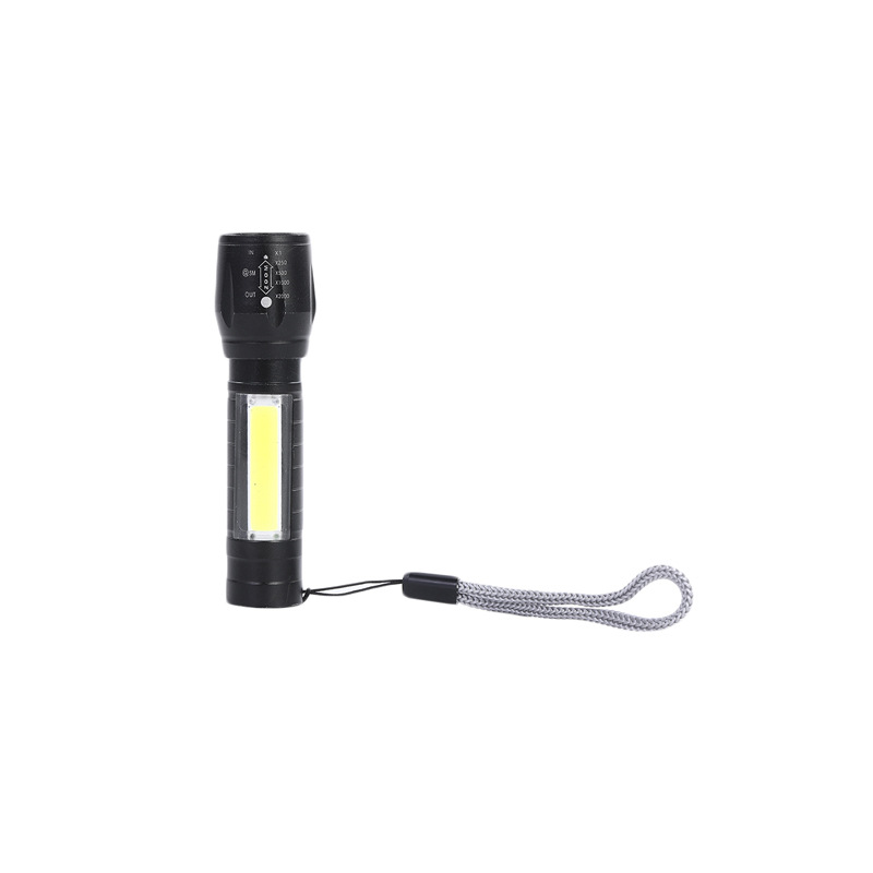 Portable USB Rechargeable LED Flashlight COB+XPE Built-In BatteryTactical Torch Flashlights 3Modes Work Light Emergency Lanterna