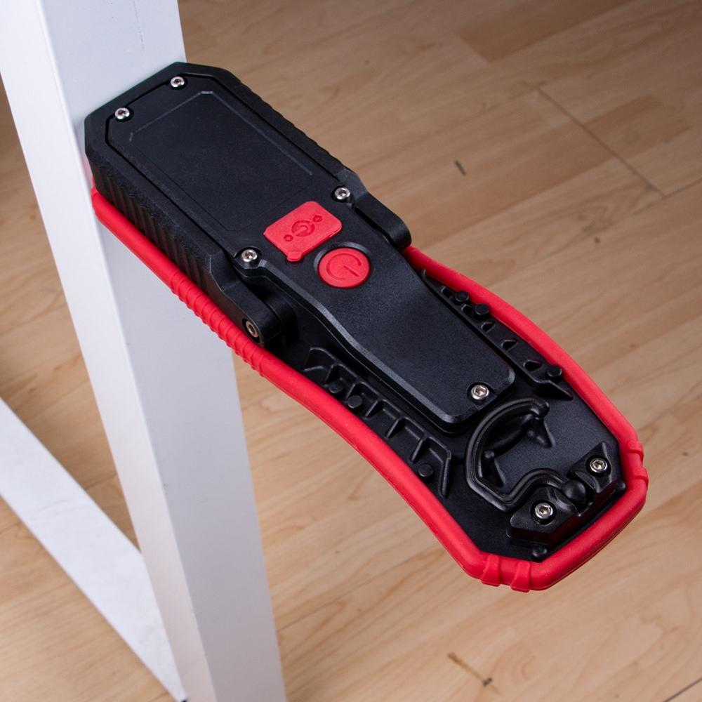 New Portable Flashlight Torch USB Rechargeable LED Work Light Magnetic COB Lantern Hanging Outdoor Camping Hook Lamp Power Light