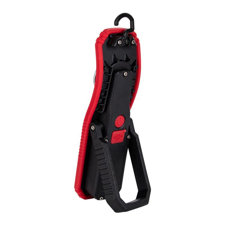 New Portable Flashlight Torch USB Rechargeable LED Work Light Magnetic COB Lantern Hanging Outdoor Camping Hook Lamp Power Light