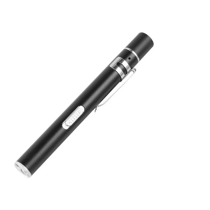 USB Rechargeable Medical Handy Pen Light Mini Nursing Flashlight LED Torch Lamp With Stainless Steel Clip Pocket Led Flashlight