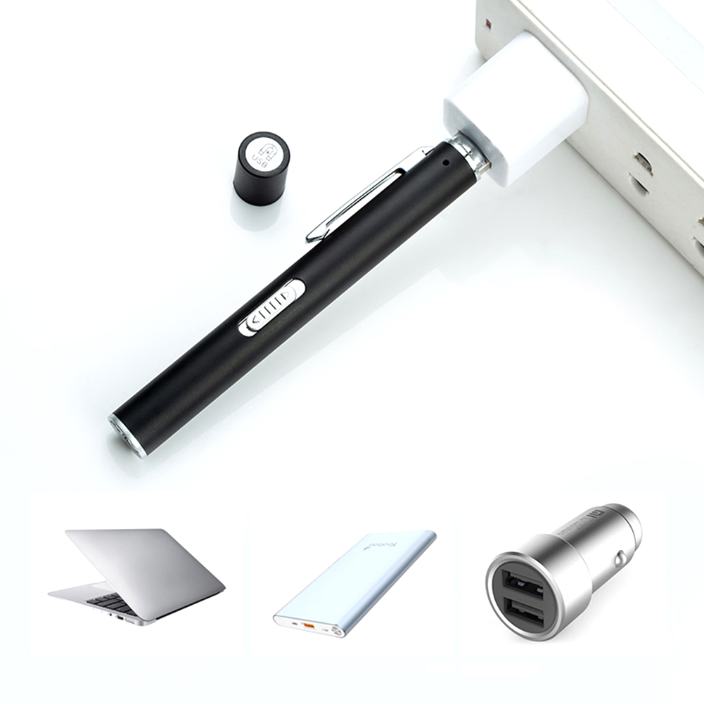 USB Rechargeable Medical Handy Pen Light Mini Nursing Flashlight LED Torch Lamp With Stainless Steel Clip Pocket Led Flashlight