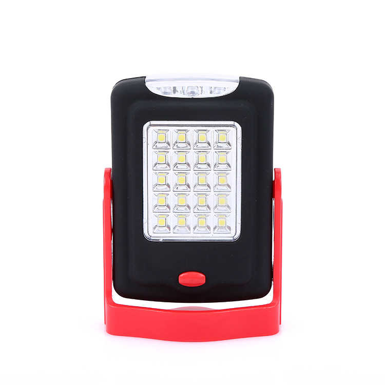 1pcs Magnetic Work Light Flashlight Super Bright 23LED Pocket Lamp with Folding Hanging Hook for Outdoors Lighting Torch