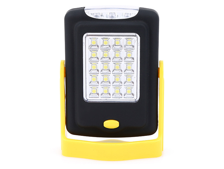 1pcs Magnetic Work Light Flashlight Super Bright 23LED Pocket Lamp with Folding Hanging Hook for Outdoors Lighting Torch